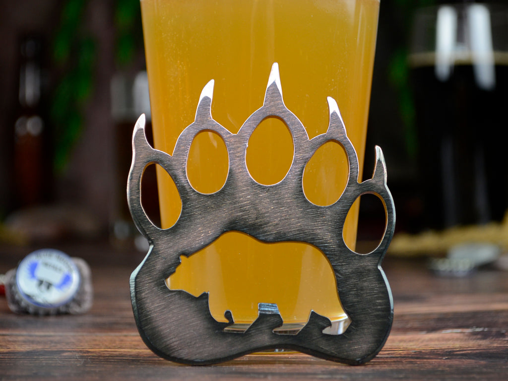 Grizzly Paw Magnetic Bottle Opener created by Blue Moose Metals. Made in Montana