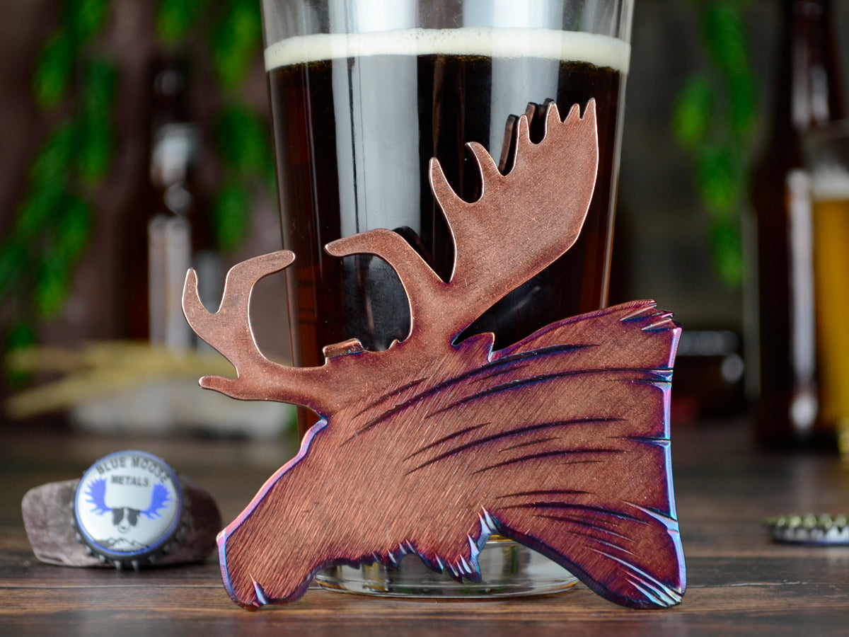 Moose - Magnetic Beer Bottle Opener - Men's Gift Idea | Blue Moose