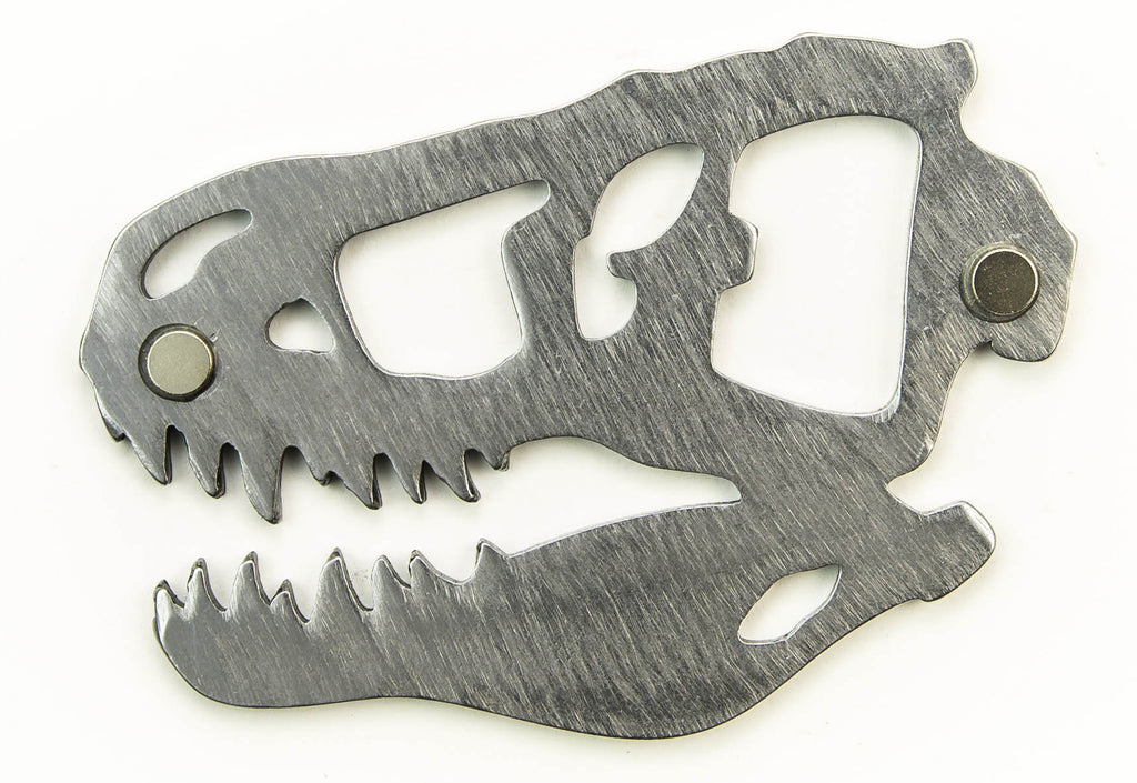 T-Rex Magnetic Bottle Opener created by Blue Moose Metals. Made in Montana