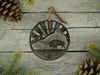 Bison Mountain Ornament Bronze created by Blue Moose Metals. Made in Montana