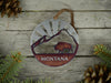 Personalized Bison Mountain Ornament Torch created by Blue Moose Metals. Made in Montana