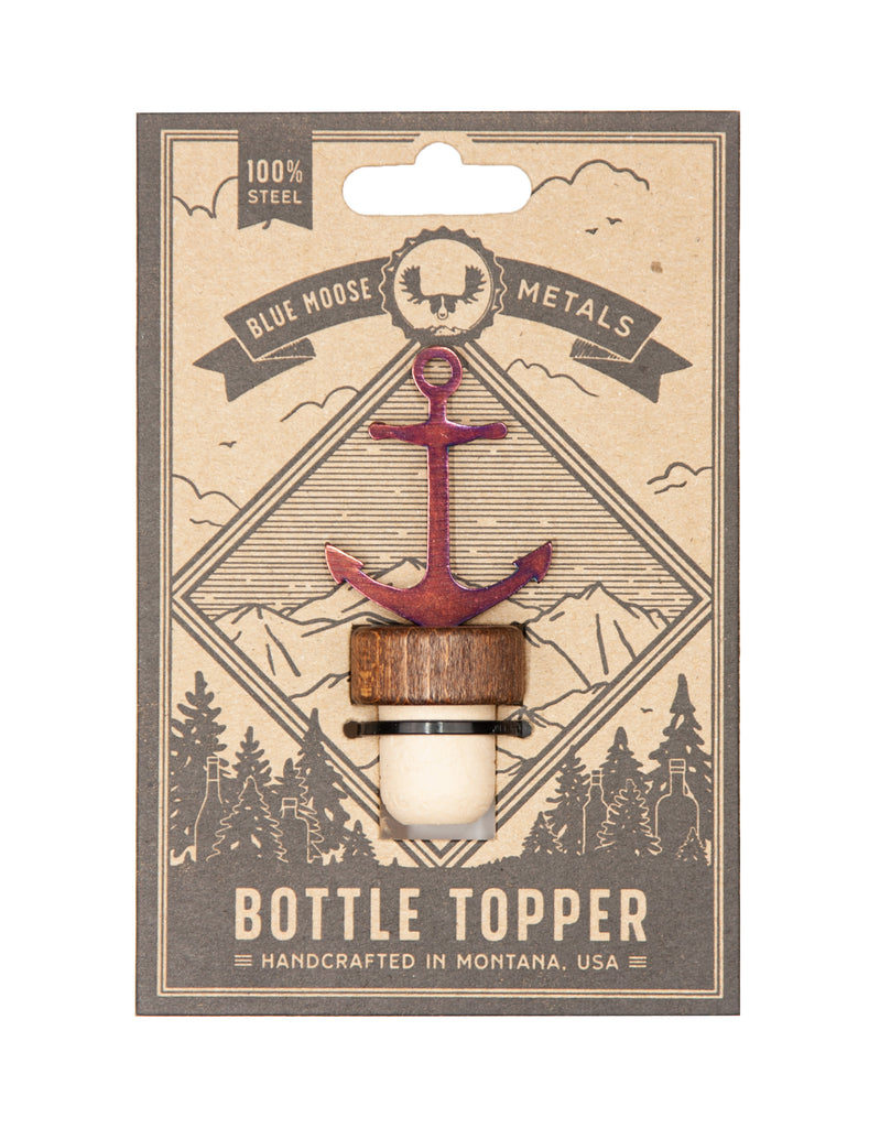 Anchor Wine Bottle Stopper Torch created by Blue Moose Metals. Made in Montana
