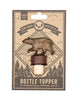 Black Bear Wine Bottle Stopper created by Blue Moose Metals. Made in Montana