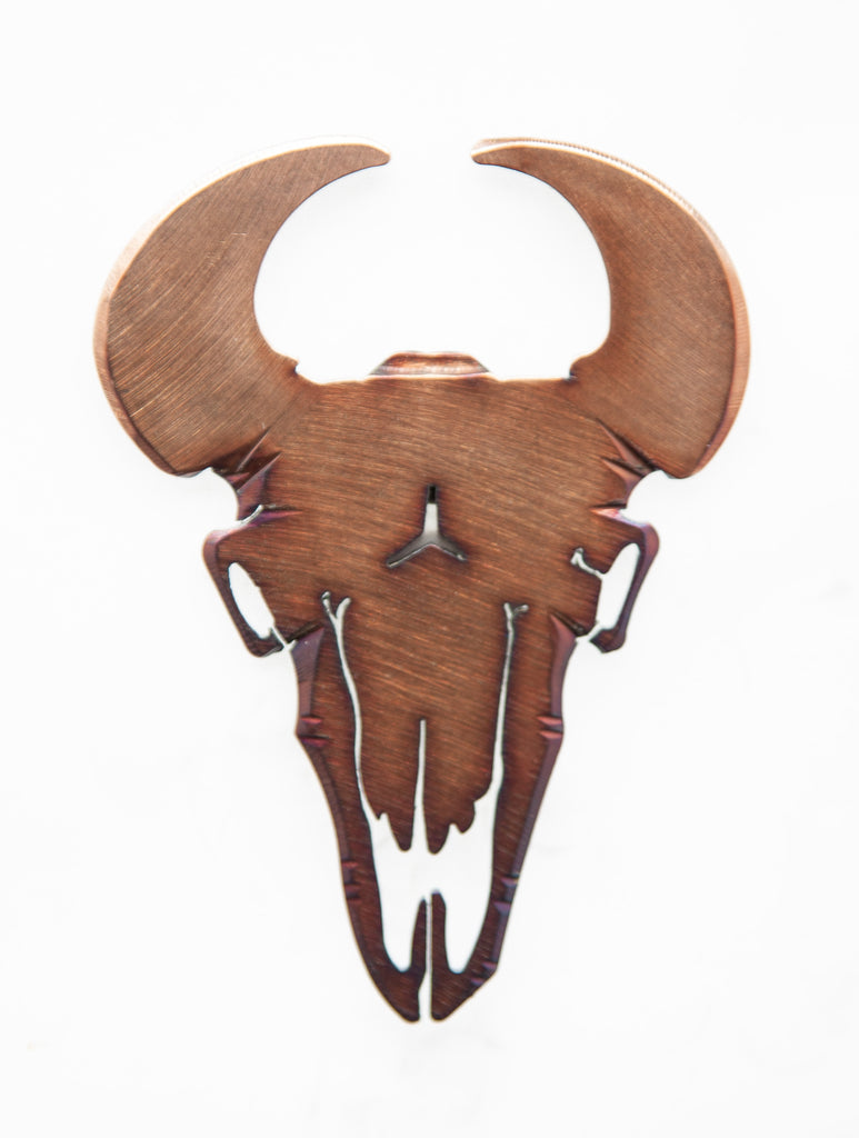 Bison Skull Magnetic Bottle Opener Torch created by Blue Moose Metals. Made in Montana