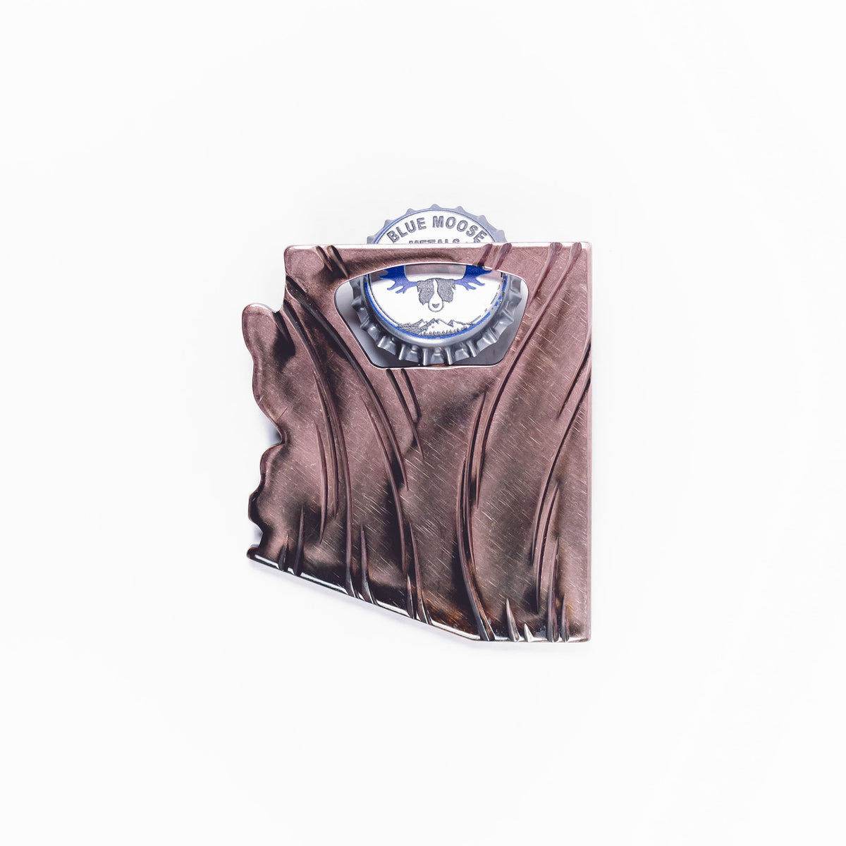 Handmade Arizona State Bottle Opener Steel Gift for Him Blue Moose Metals