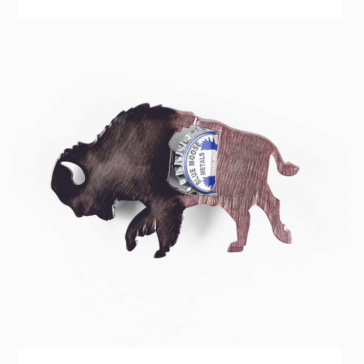 Bison Bottle Opener Made in Montana Blue Moose Metals