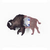 Bison Magnetic Bottle Opener Bronze created by Blue Moose Metals. Made in Montana
