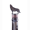 Wolf Wine Bottle Stopper Bronze created by Blue Moose Metals. Made in Montana