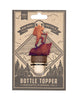 Hiker Wine Bottle Stopper created by Blue Moose Metals. Made in Montana