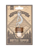 Kokopelli Wine Bottle Stopper created by Blue Moose Metals. Made in Montana