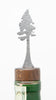 Sequoia Tree Wine Bottle Stopper Silver created by Blue Moose Metals. Made in Montana
