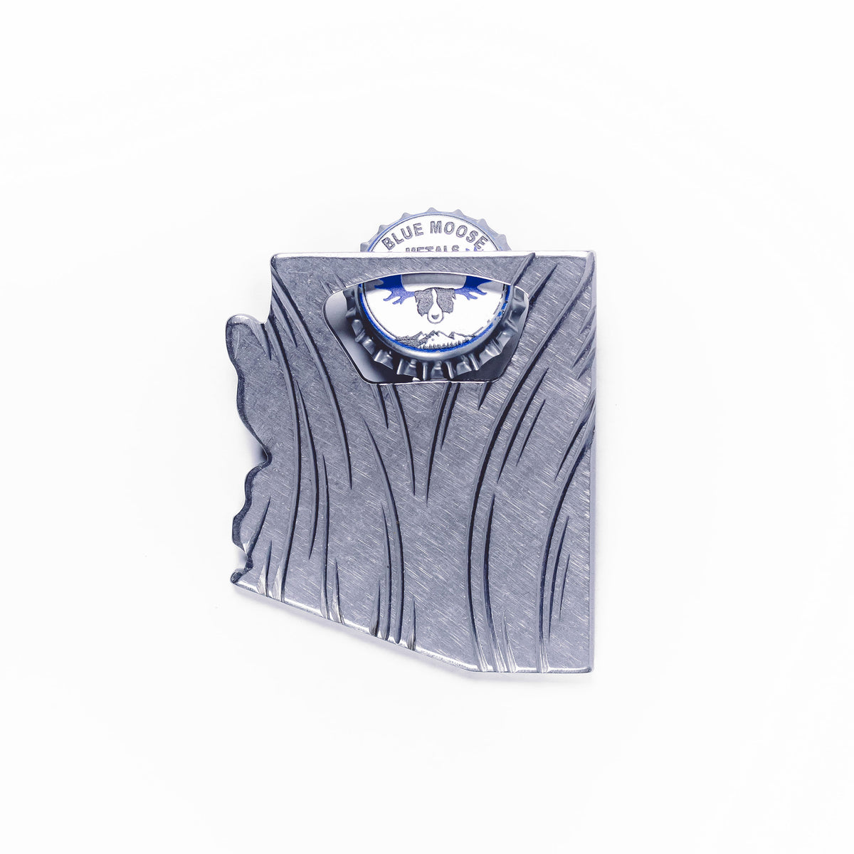 Handmade Arizona State Bottle Opener Steel Gift for Him Blue Moose Metals