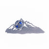 Mountain Range Magnetic Bottle Opener Silver created by Blue Moose Metals. Made in Montana