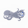Octopus Magnetic Bottle Opener Silver created by Blue Moose Metals. Made in Montana