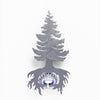 Pine Tree Magnetic Bottle Opener Silver created by Blue Moose Metals. Made in Montana