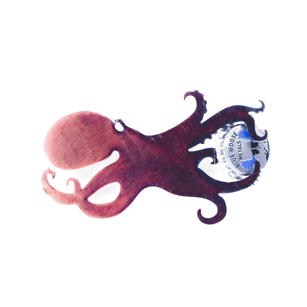 Octopus Magnetic Bottle Opener Torch created by Blue Moose Metals. Made in Montana